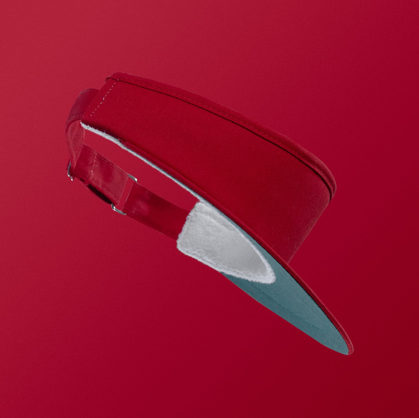 High Crown Visor - Red