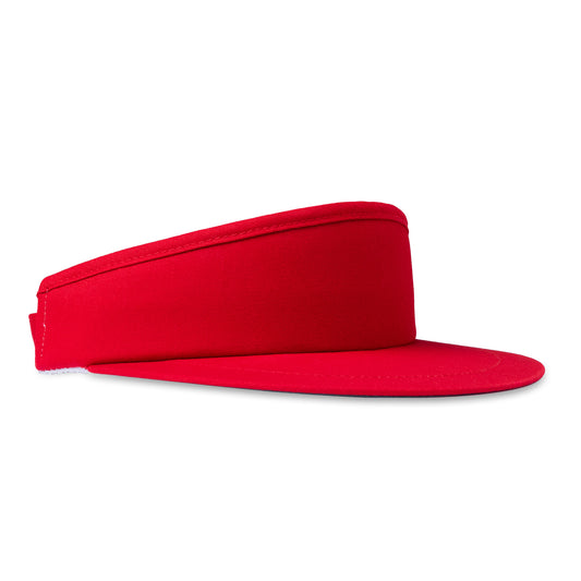 High Crown Visor - Red