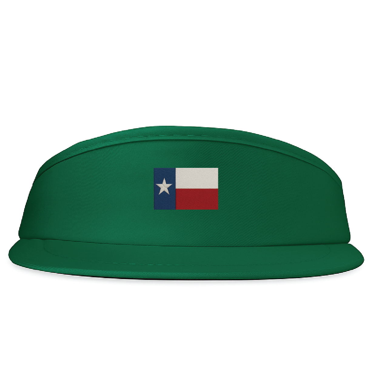 High Crown Visor - Texas State Flag Embroidery
