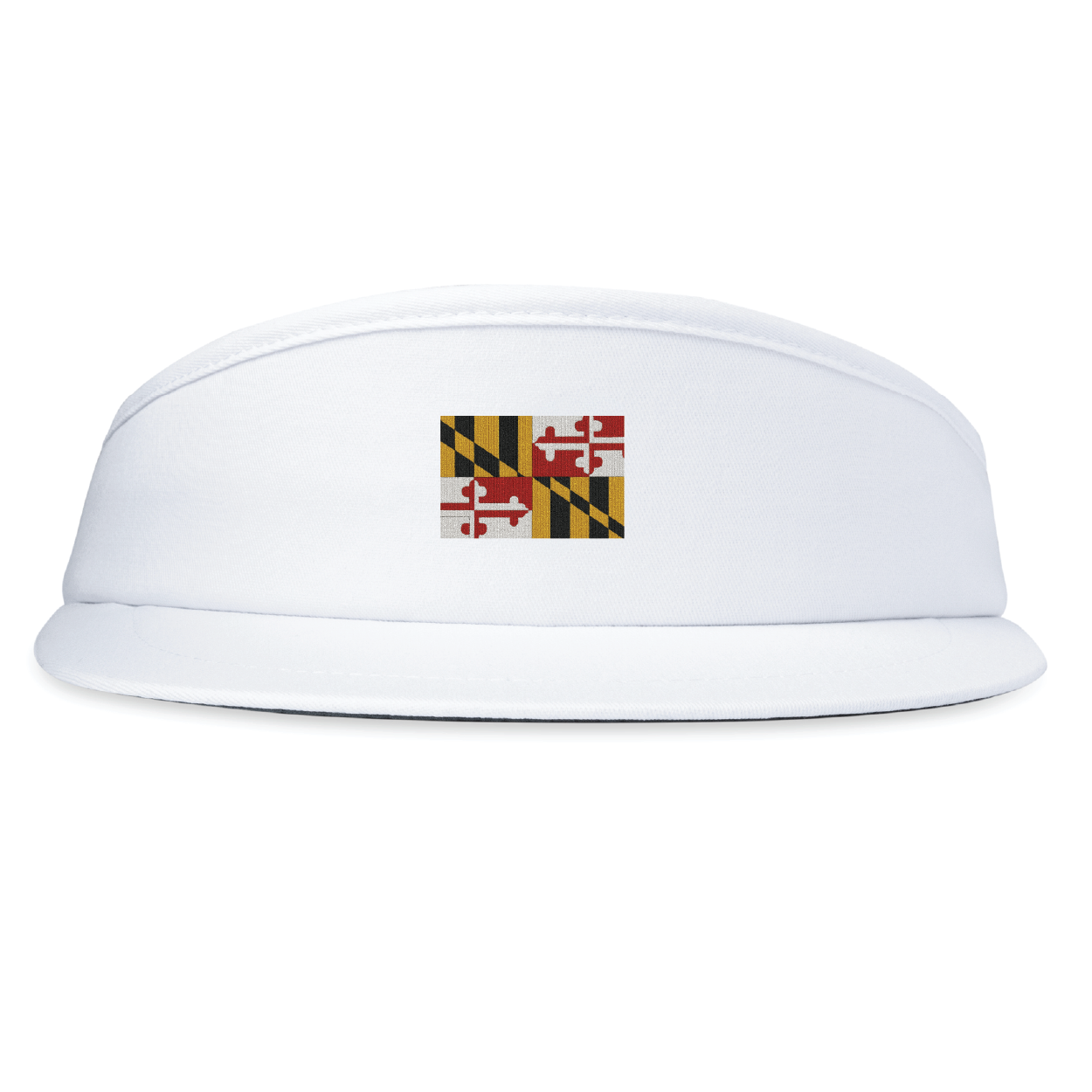 High Crown Visor - Maryland State Flag Embroidery