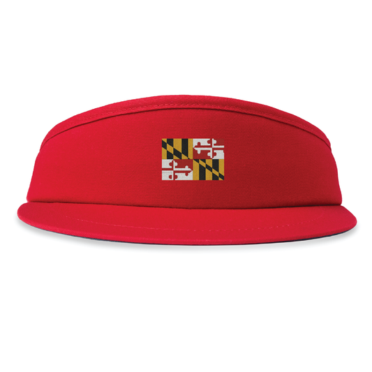 High Crown Visor - Maryland State Flag Embroidery