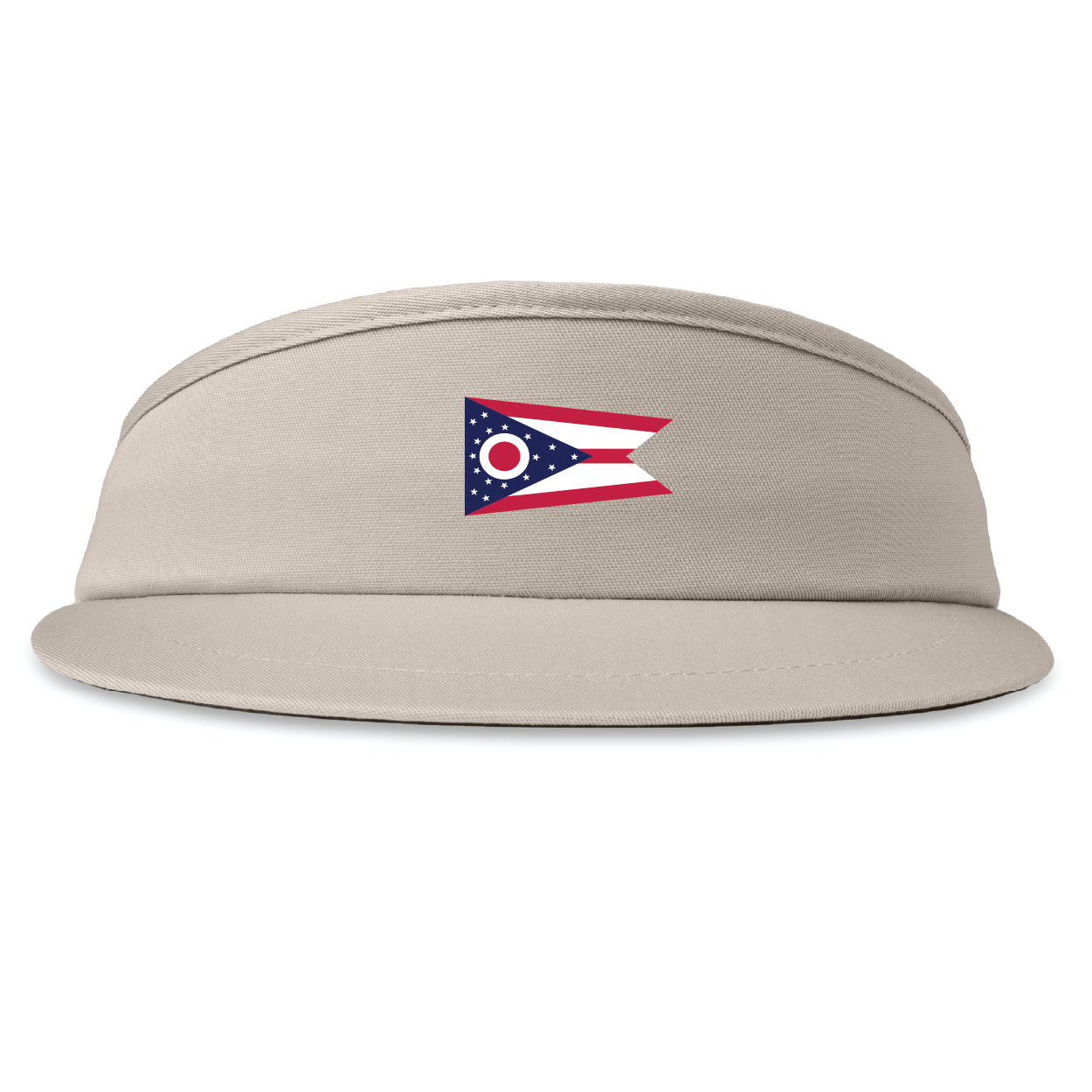 High Crown Visor - Ohio State Flag Embroidery