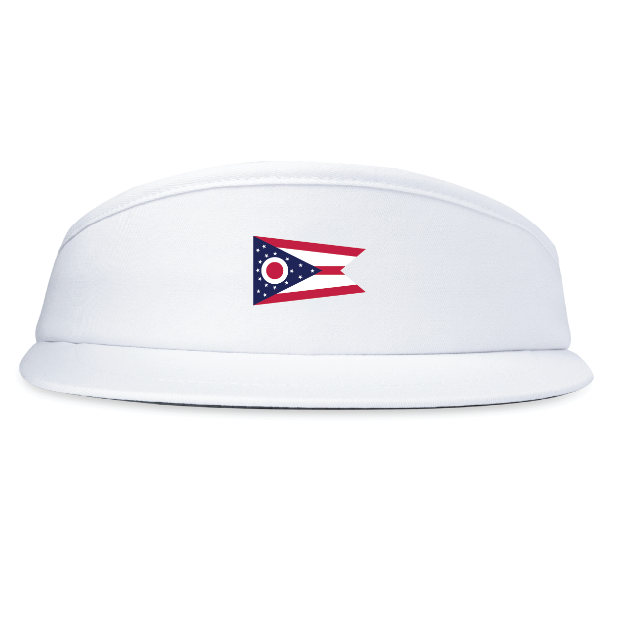 High Crown Visor - Ohio State Flag Embroidery
