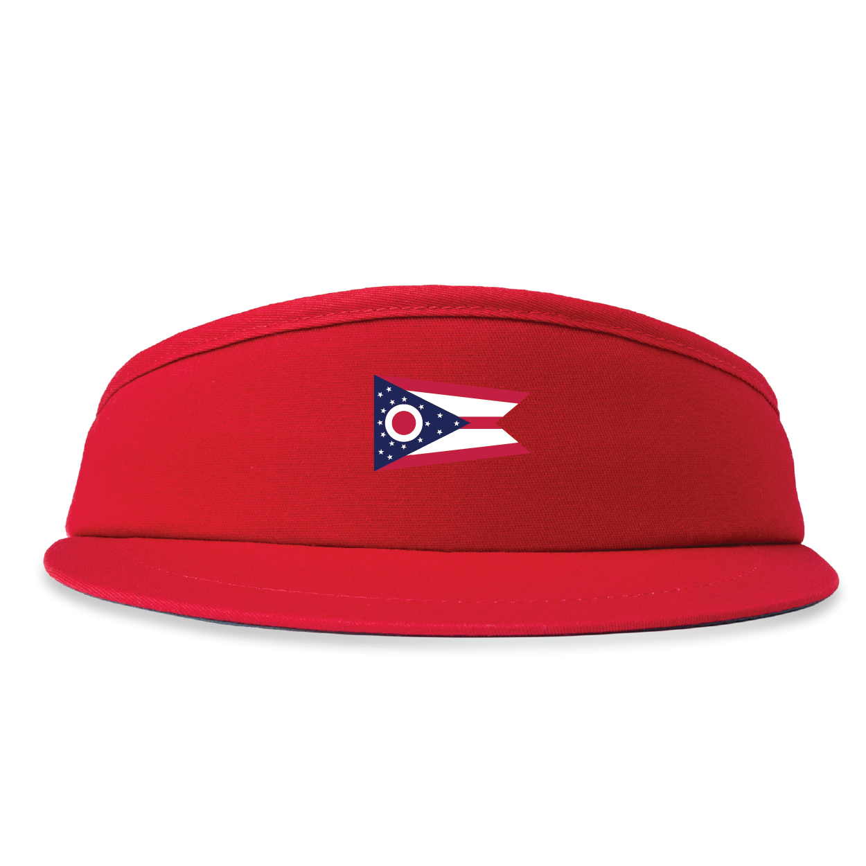 High Crown Visor - Ohio State Flag Embroidery