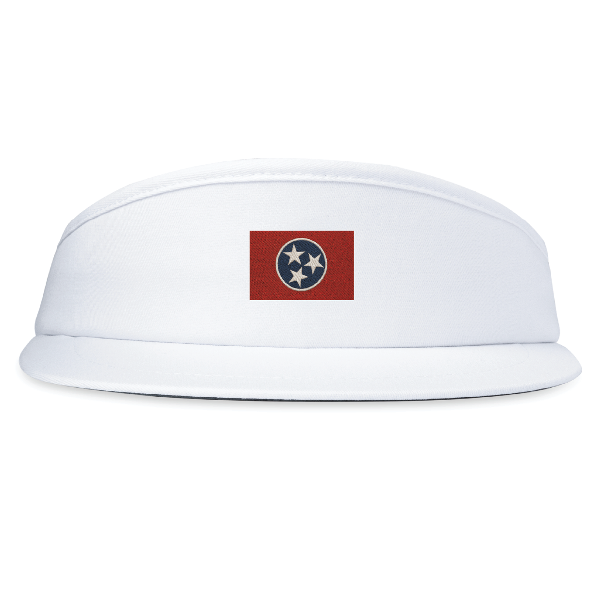 High Crown Visor – Tennessee Tri-Star State Flag Embroidery