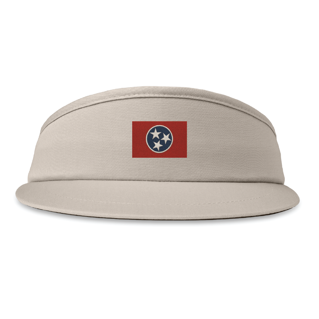 High Crown Visor – Tennessee Tri-Star State Flag Embroidery