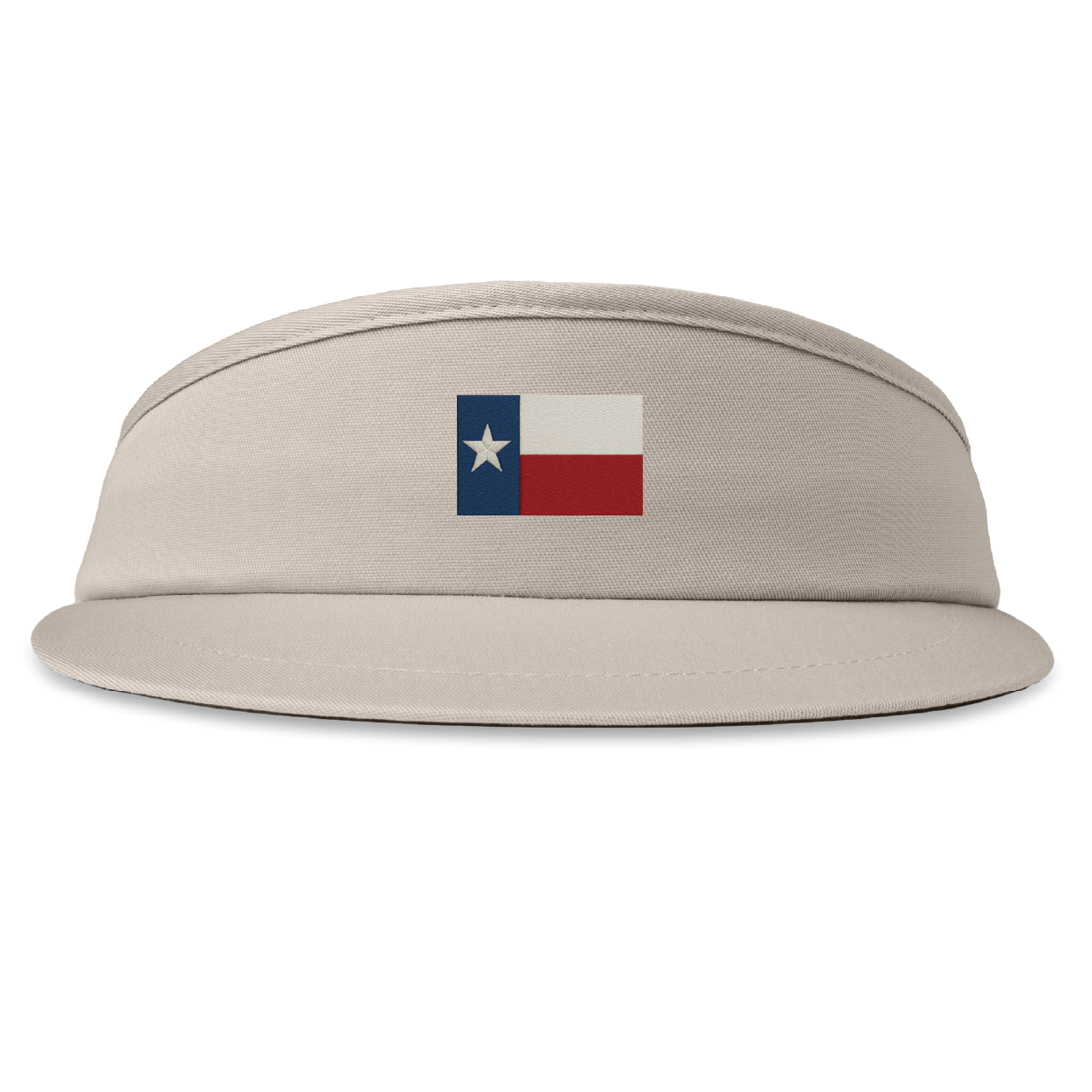 High Crown Visor - Texas State Flag Embroidery