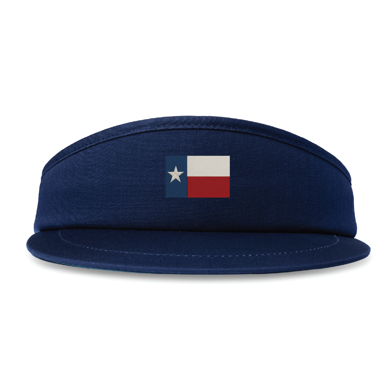 High Crown Visor - Texas State Flag Embroidery